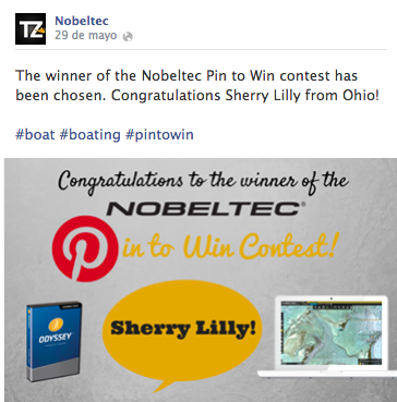 La empresa Nobeltec ofrece promociones a los clientes en redes sociales