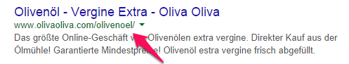 SEO multilingüe ejemplo Oliva