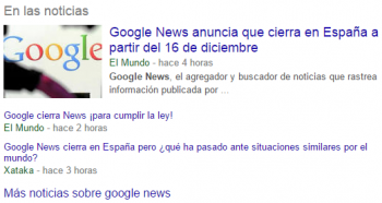 Cierre Google News